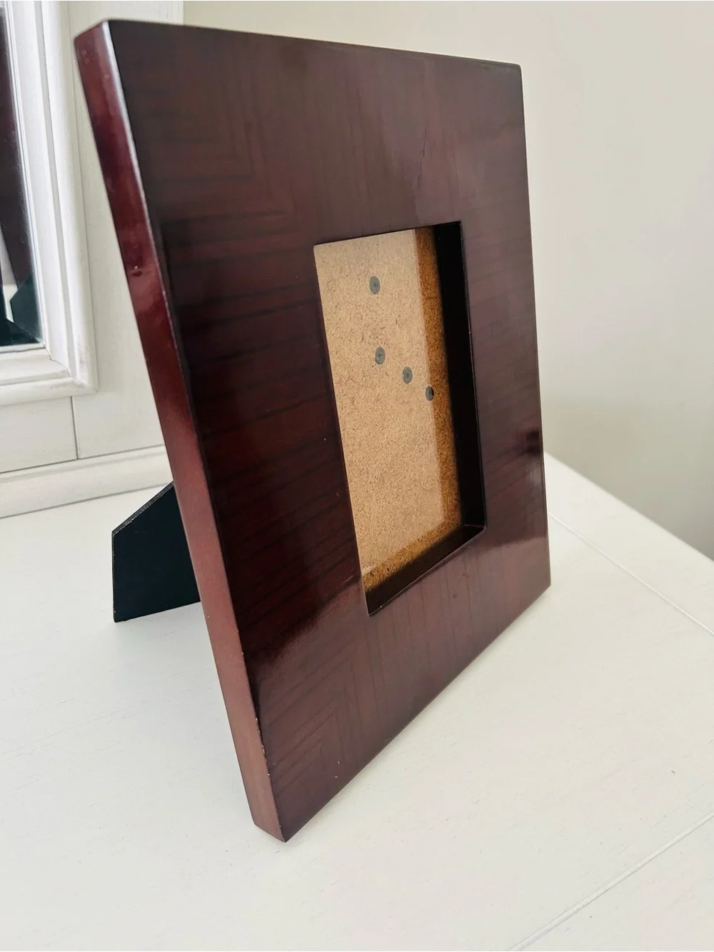 Classic Mahogany Wood Picture Frame - Dark Brown 3 by 5 photo
